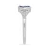 BUY REAL TANZANITE GEMSTONE CLASSIC RING IN 925 SILVER