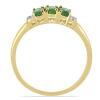 BUY NATURAL CHROME DIOPSIDE GEMSTONE GOLD PLATED RING IN 925 SILVER
