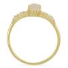 BUY 14K GOLD  ETHIOPIAN OPAL GEMSTONE CLASSIC RING WITH WHITE DIAMOND