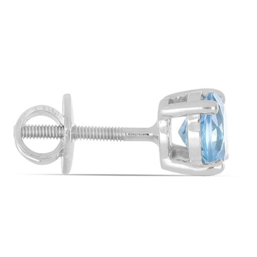 BUY REAL SWISS BLUE TOPAZ GEMSTONE EARRINGS IN 925 SILVER