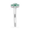 BUY STERLING SILVER NATURAL EMERALD MULTI GEMSTONE RING