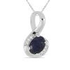 BUY 925 SILVER NATURAL YELLOW SAPPHIRE GEMSTONE CLASSIC PENDANT
