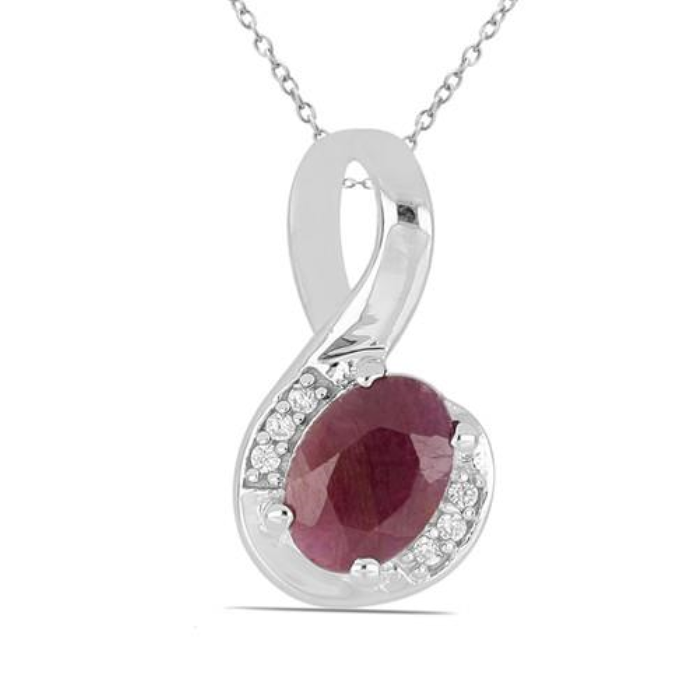 BUY 925 SILVER NATURAL YELLOW SAPPHIRE GEMSTONE CLASSIC PENDANT