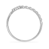 BUY NATURAL WHITE DIAMOND DOUBLE CUT GEMSTONE RING IN STERLING SILVER