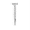 BUY NATURAL WHITE DIAMOND DOUBLE CUT GEMSTONE RING IN STERLING SILVER