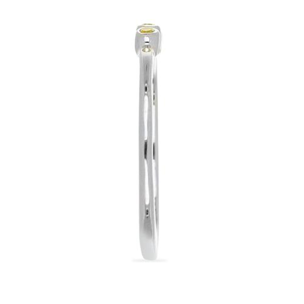 BUY NATURAL YELLOW DIAMOND DOUBLE CUT GEMSTONE RING IN 925 SILVER