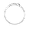 BUY STERLING SILVER NATURAL WHITE DIAMOND DOUBLE CUT GEMSTONE RING
