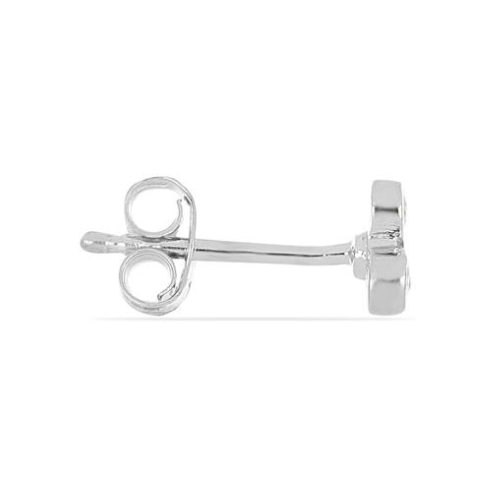 BUY WHITE DIAMOND DOUBLE CUT GEMSTONE EARRINGS IN 925 SILVER