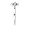 BUY 925 SILVER WHITE DIAMOND DOUBLE CUT GEMSTONE RING