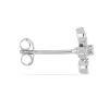 BUY NATURAL WHITE DIAMOND DOUBLE CUT GEMSTONE EARRINGS IN 925 SILVER