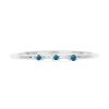 BUY 925 SILVER REAL BLUE DIAMOND DOUBLE-CUT GEMSTONE RING