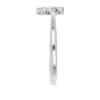 BUY REAL WHITE DIAMOND DOUBLE-CUT GEMSTONE RING IN 925 SILVER