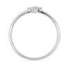 BUY REAL WHITE DIAMOND DOUBLE-CUT GEMSTONE RING IN 925 SILVER