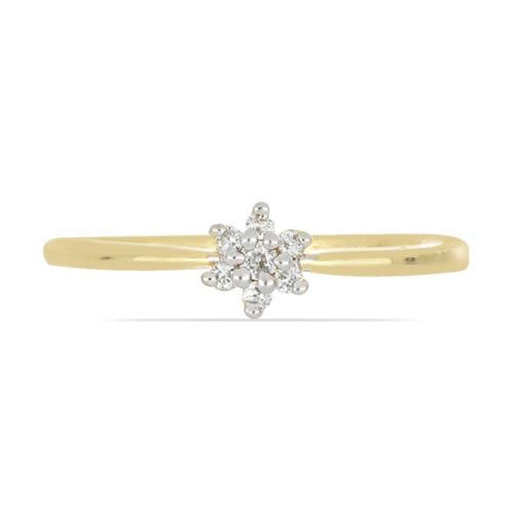 BUY GENUINE 14K GOLD WHITE DIAMOND GEMSTONE CLASSIC RING