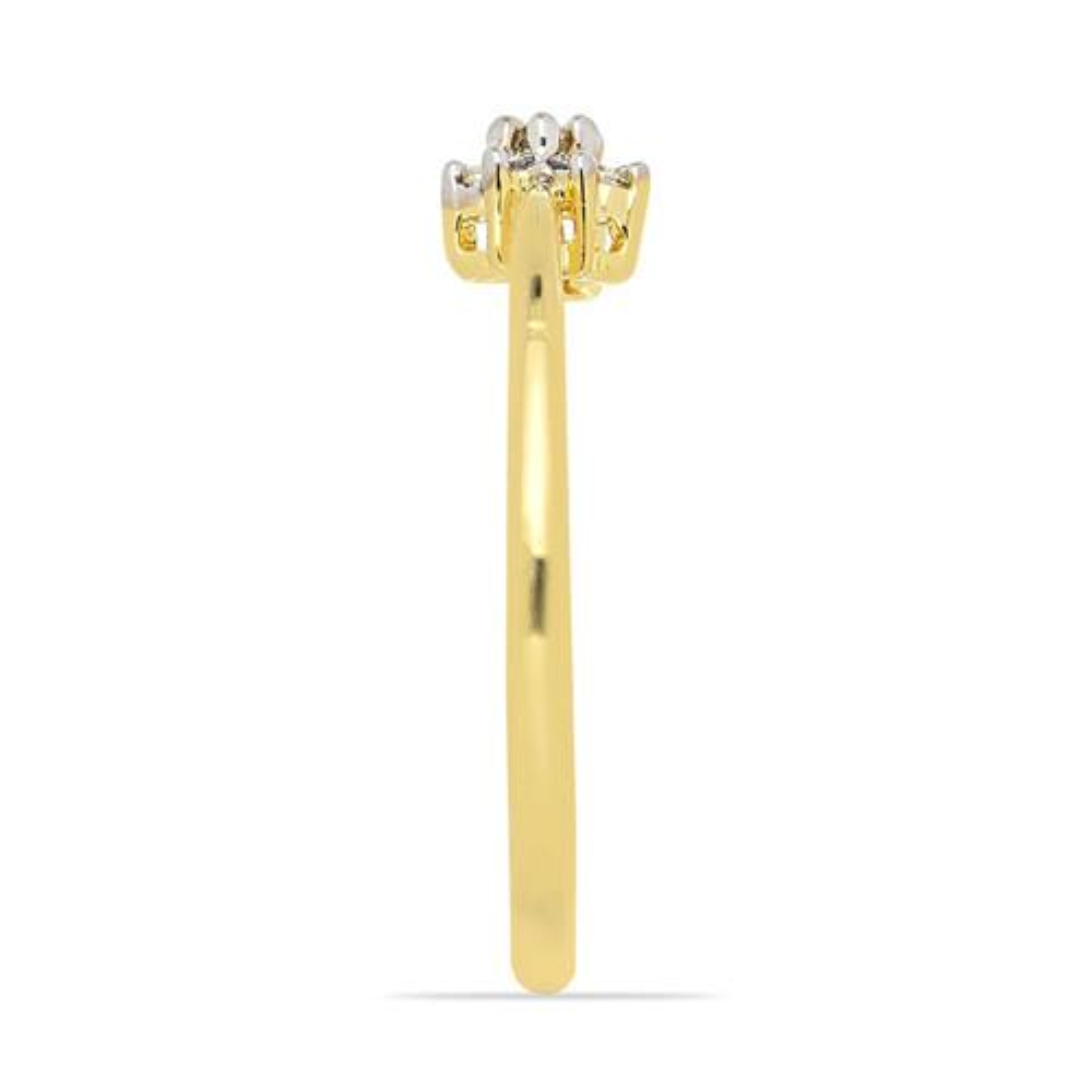 BUY GENUINE 14K GOLD WHITE DIAMOND GEMSTONE CLASSIC RING