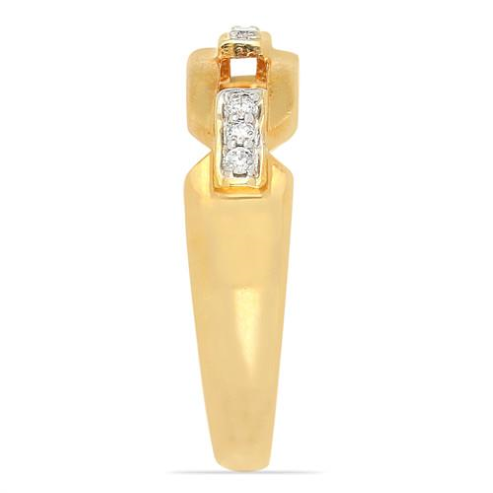 BUY 14K GOLD REAL WHITE DIAMOND GEMSTONE CLASSIC RING