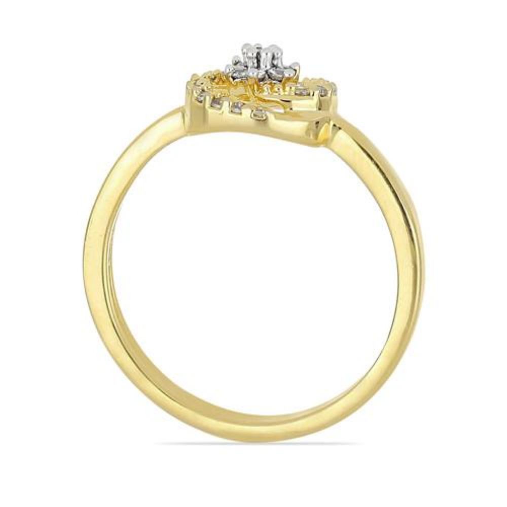 BUY GENUINE WHITE DIAMOND GEMSTONE 14K GOLD CLASSIC RING
