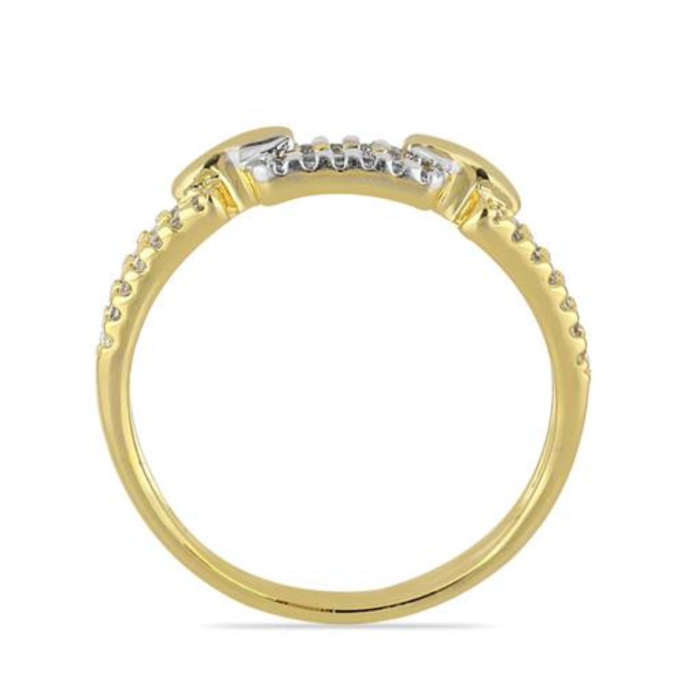 BUY NATURAL WHITE DIAMOND GEMSTONE CLASSIC RING IN 14K GOLD