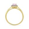 BUY 14K GOLD NATURAL ETHIOPIAN OPAL GEMSTONE HALO RING