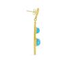 BUY NATURAL BLUE TURQUOISE GEMSTONE FASHION EARRINGS