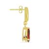 BUY REAL GARNET GEMSTONE STYLISH BRASS EARRINGS
