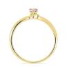 BUY 14K GOLD NATURAL MORGANITE GEMSTONE SINGLE STONE RING