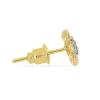 BUY REAL WHITE DIAMOND MULTI GEMSTONE 14K GOLD CLASSIC EARRINGS