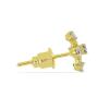 BUY WHITE DIAMOND GEMSTONE 14K GOLD CLASSIC EARRINGS