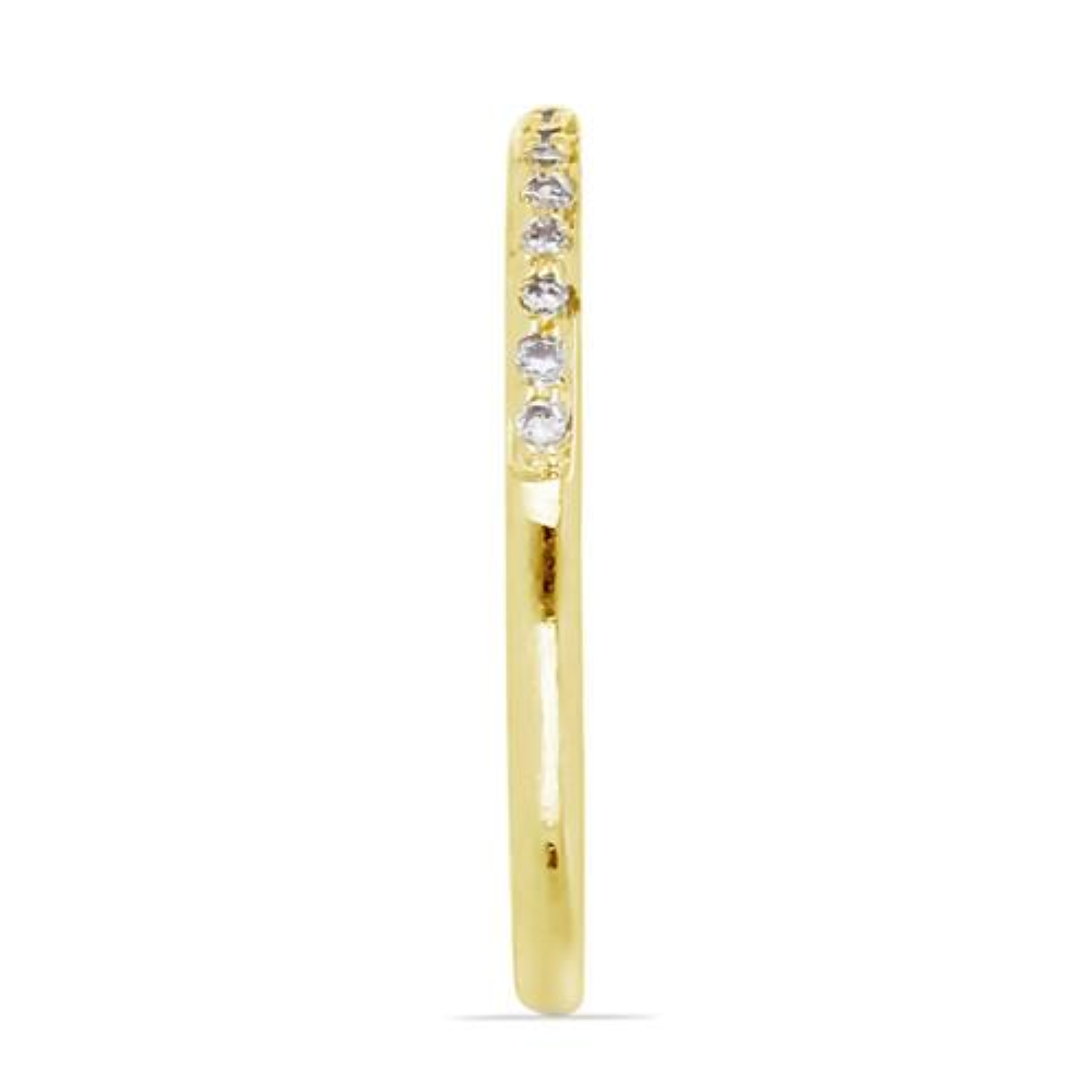 BUY NATURAL WHITE DIAMOND GEMSTONE  14K GOLD CLASSIC RING