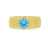 BUY GENUINE SWISS BLUE TOPAZ GEMSTONE FASHION  RING