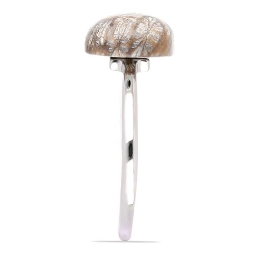 BUY GENUINE FOSSIL CORAL GEMSTONE RING IN STERLING SILVER