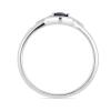 BUY 925 STERLING SILVER REAL BLUE SAPPHIRE SINGLE STONE RING