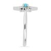 BUY NATURAL BLUE TURQUOISE GEMSTONE CLASSIC RING IN 925 SILVER