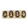 BUY 925 SILVER NATURAL SMOKY MULTI GEMSTONE STYLISH RING