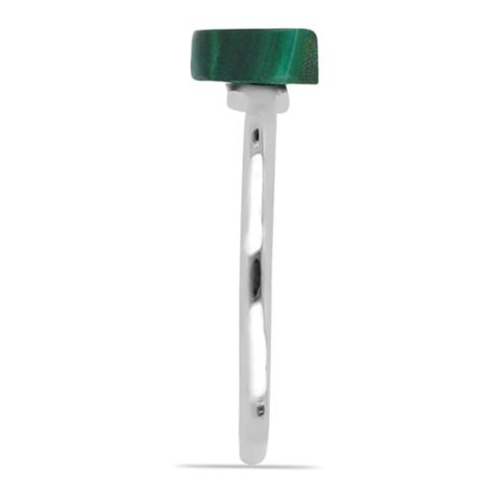 BUY NATURAL MALACHITE GEMSTONE RING IN 925 SILVER