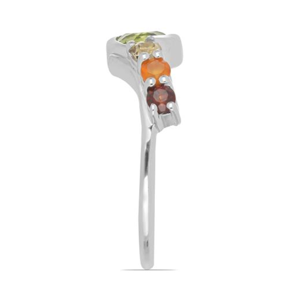 BUY 925 STERLING SILVER CHAKRA STONES UNIQUE RING