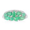 BUY NATURAL EMERALD GEMSTONE RING IN STERLING SILVER