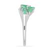 BUY NATURAL EMERALD GEMSTONE RING IN STERLING SILVER