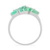 BUY NATURAL EMERALD GEMSTONE RING IN STERLING SILVER