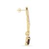 BUY REAL RHODOLITE GEMSTONE CLASSIC EARRINGS IN 925 SILVER