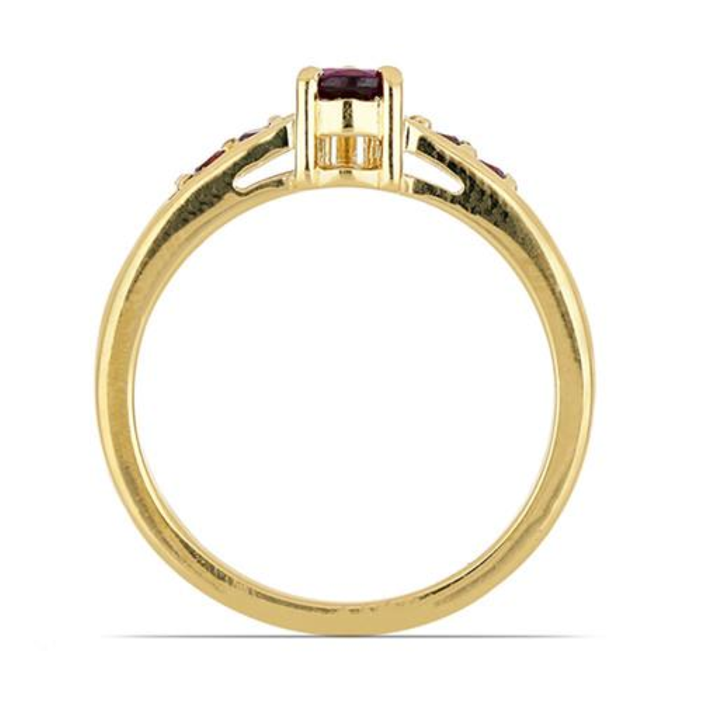 BUY NATURAL RHODOLITE MULTI GEMSTONE RING IN STERLING SILVER