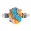 BUY 925 SILVER REAL OYSTER TURQUOISE GEMSTONE RING