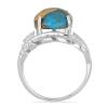 BUY 925 SILVER NATURAL OYSTER TURQUOISE GEMSTONE BIG STONE RING