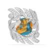 BUY 925 SILVER NATURAL OYSTER TURQUOISE GEMSTONE BIG STONE RING