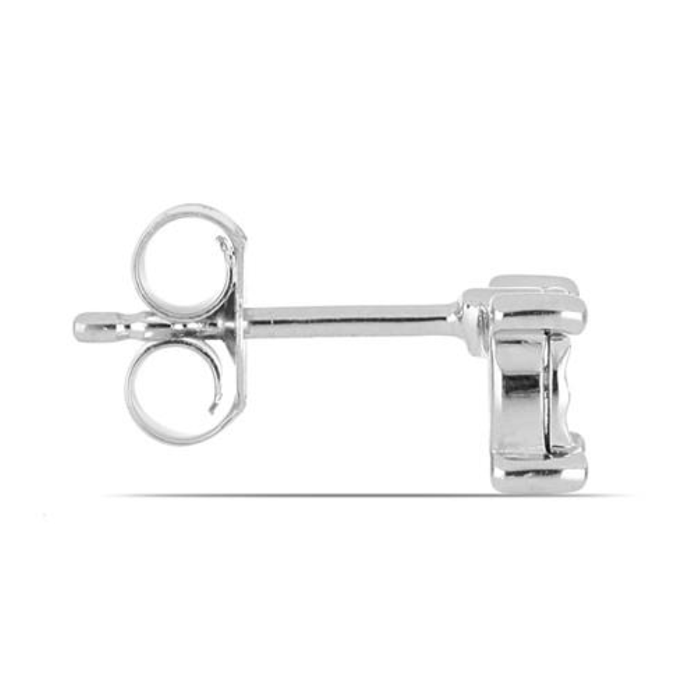 BUY REAL WHITE DIAMOND DOUBLE CUT GEMSTONE IN  STERLING SILVER EARRINGS