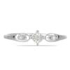 BUY REAL WHITE DIAMOND DOUBLE CUT GEMSTONE RING IN 925 SILVER