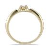 BUY STERLING SILVER WHITE DIAMOND DOUBLE CUT GEMSTONE RING