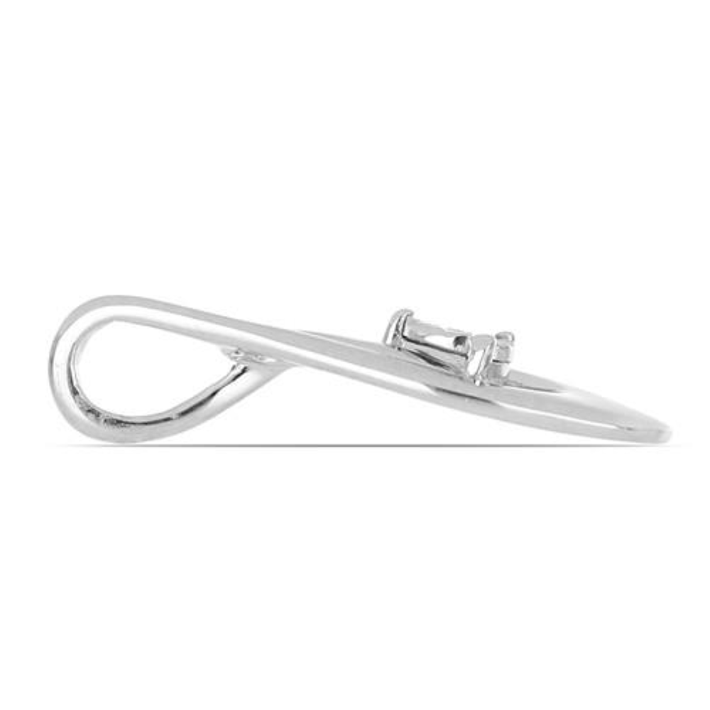 BUY GENUINE WHITE DIAMOND STYLISH PENDANT IN STERLING SILVER