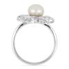 BUY STERLING SILVER NATURAL WHITE FRESHWATER PEARL GEMSTONE STYLISH RING