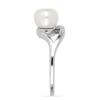 BUY NATURAL WHITE FRESHWATER PEARL GEMSTONE  STYLISH RING IN STERLING SILVER